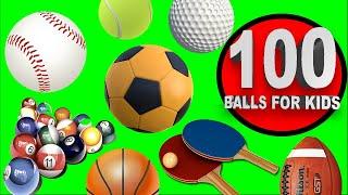 100 Balls for Kids in English