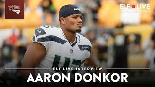 NFL Star Aaron Donkor signs with the Rhein Fire  ELF Live Clips presented by Euronics