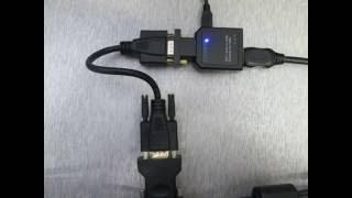 Praxistest Ligawo Konverter VGA zu HDMI