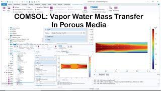 COMSOL Water vapor mass transfer in porous media