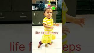 My cute little baby girl  Took the first step in life  #cutegirl 