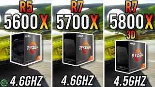 Ryzen 5 5600X vs Ryzen 7 5700X vs Ryzen 7 5800X3D