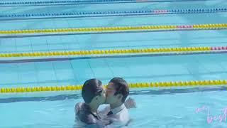 BTS pool kiss scene  samyu  webestlove