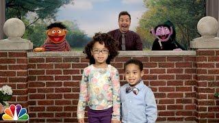 Tonight Show Celebrity Photobomb with Jimmy Fallon and Sesame Street