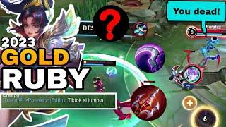 Ruby Best Build 2023  RUBY DAMAGE PERFECT FOR GOLD LANE  Ruby Gameplay  ikanji  MOBILE LEGENDS