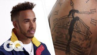 Lewis Hamilton Breaks Down His Tattoos  GQ