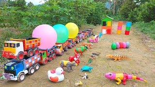 WADIDAW..TRUK OLENG ANGKUT SAPI MARMUT KELINCI BEBEK LUCU GAJAH KUDA AYAM IKAN KOI BUAYA ANJING BABI