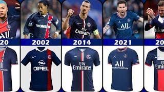 Evolution PARIS SAINT-GERMAIN Jersey Home and Away 2000-2024