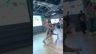 unique skating two girls unique skating skills #skating #skater #bts #song #korean #btsarmy #shorts