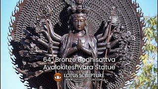 64 Masterpiece Bronze Bodhisattva of Compassion Avalokiteshvara www.lotussculpture.com