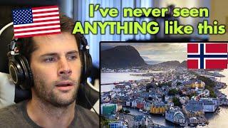American Reacts to the AMAZING City of Alesund Norway