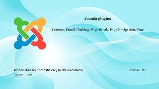 Joomla plugins tutorial