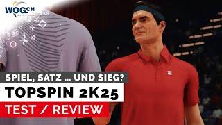 TopSpin 2k25 - Test Spiel Satz … und Sieg mit Roger Federer?