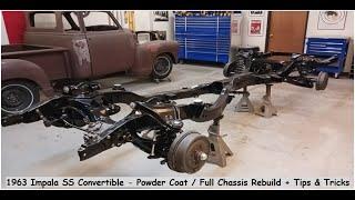 1963 Impala SS Convertible Part 7 Assemble Frame  Chassis  Suspension Rebuild DIY Auto Restoration