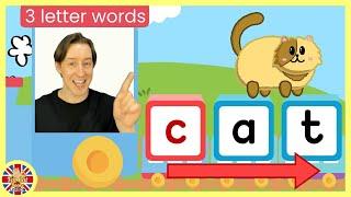 3 letter words phonics sound Learn to readat word familyfirst wordCVC letters#kidslearning