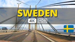  Driving through SWEDEN in 4k HDR from MALMÖ to HELSINGBORG NORDIC Road Trip Chapter 3 