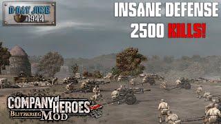 INSANE DEFENSE 2500kills  Company Of Heroes Blitzkrieg Mod