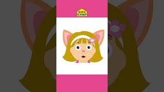  Funny Animal Face Finger Family Song  #shorts #fingerfamily #animalshorts