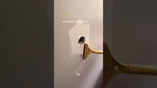 How to patch drywall in 12 seconds #asmr #ashortaday #diy #pro #painting #glitterbrushpainting #like