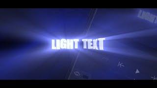 Light Text Effect in Alight Motion
