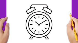 How to draw an alarm clock