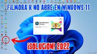 SOLUCIÓN Error FILMORA X no abre en WINDOWS 11 Filmora X no Funciona en Windows 11 SOLUCIÓN