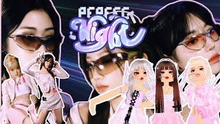 LE SSERAFIM 르세라핌 - PERFECT NIGHT  ROBLOX OUTFIT CODES  KIM ELLE