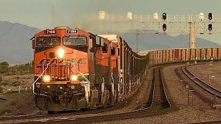 BNSF Freight Trains Southern California Desert 2024