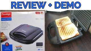 Prestige Sandwich toaster Review+ Demo  How to use electric sandwich toaster PRESTIGE Model PGMFB