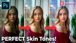 3 Secrets To PERFECT Skin Tones Photoshop Tutorial