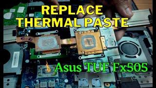How to Replace Thermal Paste- Asus TUF Fx505 Series Laptop