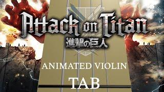 Attack on Titan All Openings Shingeki no Kyojin Op. 1-5 - Animated Violin Tabs