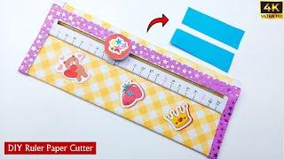 DIY Ruler Paper Cutter Making  Handmade Paper Cutter  Paper Cutter With Ruler