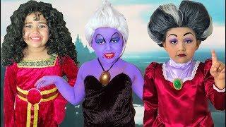 Disney Villains Compilation pt 1 Makeup Halloween Costumes and Toys