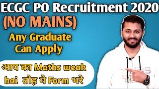 ECGC Bank PO Recruitment 2021  NO Mains  All India Job Salary - 60000 Syllabus Books analysis