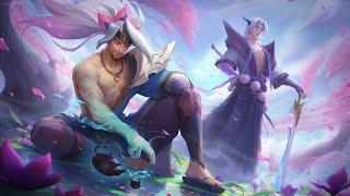 LOL fanart - blossom yasuo&yone  painting process