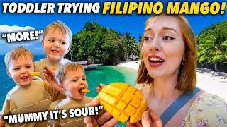 Our 2 Year Old Trying Philippines Guimaras Mango for the First Time Cutest Reaction