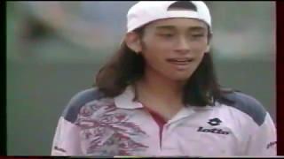 Pete Sampras - Marcelo Rios  18 years old  Roland Garros 1994 Highlights