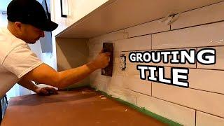 How to Grout Tile Backsplash