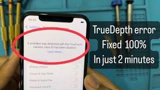 Iphone X above face id issue resolved  truedepth error  not available  hidden  100% Fixed