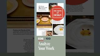 How to Analyze Your Work  Day 36 of 100 Days of Design  #shorts