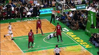LeBron James MONSTER alley-oop slam vs Celtics