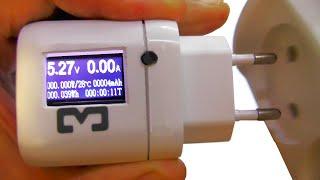 Установка измерительных приборов в зарядное устройство для телефонов маленькая и мощная GAN 35 Ватт