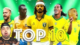 GELMİŞ GEÇMİŞ BREZİLYALI 10 EN İYİ FUTBOLCU  Ronaldo Neymar Pele Ronaldinho