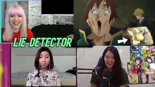 Kazuma Cant Lie Against the Lie Detector  Konosuba - Reaction Mashup