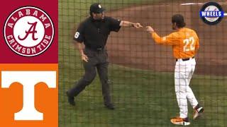 #24 Alabama v #1 Tennessee Highlights Game 2 Things Got HEATED  2022 College Baseball Highlights