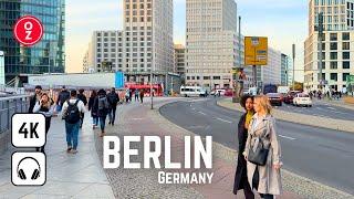 BERLIN - Germany  4K Walking Tour  Iphone 15 Pro  Berlin is getting cold and windy 