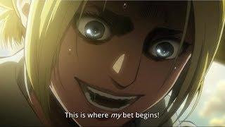 Annie turns into Female Titan Attack on Titan revelation Annie Leonhart Female Titan Season 1