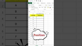 Excel Tutorial Finding the Position of Alphabets in Excel Cells#excel