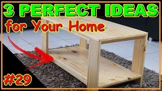 3 PERFECT IDEAS WITH WOOD FOR YOUR HOME VIDEO #29 #woodworking #woodwork #joinery